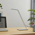 Lucande LED Tischlampe 'Resi' dimmbar (Modern) in Alu aus Aluminium u.a. für Arbeitszimmer & Büro (1 flammig,) - Tischleuchte, Schreibtischlampe, Nachttischlampe, Arbeitszimmerleuchte