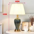Chao Zan E27 moderne Tischlampe Wohnzimmer Schlafzimmer Nachttischlampe Keramik dekorative Beleuchtung Tischlampe (Glühbirne nicht enthalten) (Grün)