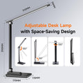 LED Tischlampe Schreibtischlampe LED, 15-Modi Tageslichtlampe Schreibtisch Lampe Desk Lamp, 1000LM Table Lamp LED Tischlampe Dimmbar, LED Schreibtischlampe LED Lampe Tisch Tischlampen LED Tischleuchte
