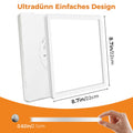 slochi (2 Stücke LED Deckenleuchte, 18W Ultra Dünn Deckenlampe Flach 22 * 2.1cm, 6500K Kaltesweiß Deckenleuchten Quadrat für Schlafzimmer,Bad,Flur,Küche