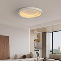 HTsilphelene Moderne Deckenleuchte, Dimmbare 3000K-6500K Deckenlampe Schlafzimmer, Minimalistische Kreativitätsform Lampe Deckenlampe für Wohnzimmer Schlafzimmer Küche Flur (D 40CM)