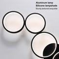 LED Deckenleuchte Dimmbar Wohnzimmer Deckenlampe Schwarz Wohnzimmerlampe