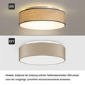 Zedelmaier Deckenlampe LED Deckenleuchte rund lampe decke Ø38cm E27x2/40W