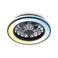 BRILONER - LED Deckenventilator mit Beleuchtung, Fernbedienung, Leiser DC-Motor, 5 Geschwindigkeiten, CCT, Dimmbar, Lampe mit Ventilator, LED Deckenleuchte, Deckenlampe Ventilator, 38 cm, Schwarz