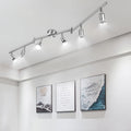 wowatt LED Deckenstrahler 6 Flammig, Schwenkbar Deckenleuchte Strahler Innen, Drehbar Deckenlampe Spot, Inkl. 6x 5W GU10 LED 6000K Kaltweiß, Spotleuchte für Küche, Wohnzimmer, Flur, Schlafzimmer