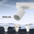 ZMH Deckenleuchte 6 flammig Deckenstrahler Weiß : GU10 Deckenlampe 350°Schwenkbar Deckenspots Modern Spots Küchenlampe Strahler Industrial für Wohnzimmer Schlafzimmer Küche - Ohne Leuchtmittel
