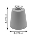 FSLiving Lampenschirm 4er-Set,Grau Deckenlampe Pendelleuchte Schirm Teile - für Fassung E27 ø 13cm - Lampenschirm Deko Tischlampe Wandlampe Nachttischlamp DZTB2742