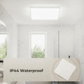 Kuwork Deckenlampe LED Deckenleuchte Flach: 30CM 4000K Badlampe Decke 48W, 4800LM LED Lampen Deckenlampen für Wohnzimmer, Badezimmer, Schlafzimmer, Küche, Flur,Büro, Weiß, Quadrat