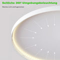 MGEELED LED Deckenleuchte Ø30CM 20W 2400LM Deckenlampe 3Farben 3000K/4000K/6500K Badezimmer lampe Küchenlampe IP44 Wasserfest Simple Modern Rund Ultra Dünn für Küche Keller Flur