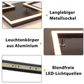 Homefire Deckenlampe LED Deckenleuchte Wohnzimmer - 32W Dimmbar Wohnzimmerlampe Modern Design Schwarz Küchenlampe mit Fernbedienung Schlafzimmerlampe Flur Metall Deckenleuchten für Küche Esszimmer