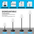 MALUX Solar Stehlampe Outdoor Mit Warmweiß RGB 8 Farben LED USB Aufladbar IP44 Wasserdicht Für Garten Terrasse Balkon Innenbereich Außenbereich Dekor 150 cm Schwarz