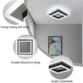 LED Deckenleuchte 30W 3250LM Deckenlampe Schwarze, Modern Design Deckenlampe Eckig Flach Schlafzimmerlampe Esstischlampe Bürolampe Flurlampe Deckenleuchte LED Kaltesweiß 6500K