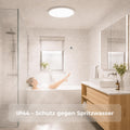 LQWELL LED Deckenleuchte Ultra Dünn Weiß 22cm 18W 1980lm 3000K