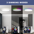 OTREN Led Deckenleuchte Dimmbar, 36W Deckenlampe RGB Farbwechsel mit Fernbedienung, 3240LM Rund Flach Lamp für Badezimmer Kinderzimmer Wohnzimmer Schlafzimmer, Ø30CM