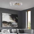 B.K.Licht - LED Deckenlampe mit Fernbedienung, dimmbar, einstellbar von warmweiß bis kaltweiß, LED Deckenleuchte, Lampe, Wohnzimmerlampe, Schlafzimmerlampe, Küchenlampe, 71x7x67,4x11 cm, Schwarz