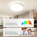 Deckenlampe LED Deckenleuchte Flach 48W, Deckenleuchte Schlafzimmer 4000K 4800LM, IP44 Wasserfest Badezimmer Lampe für Bad Flur Wohnzimmer Balkon Küche Keller Lampe, 30CM