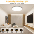 NIBSHOOM Deckenlampe LED Deckenleuchte Rund Flach 4000K,18W/1800LM/IP44 Wasserfest Ultradünn Badezimmer Lampe Decke, Modern Schlicht deckenlampen für Schlafzimmer Wohnzimmer Flur Küche Büro,220*17mm