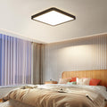 muyuua Deckenlampe LED Deckenleuchte Flach - Schlafzimmerlampe Schwarz Badezimmerlampe 23CM Deckenbeleuchtung Schlafzimmer 18W Küchenlampe Eckig Badlampe Decke Flurlampe 4000K für Bad Küche Flur