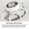 ASJK Deckenlampe mit Ventilator, 72 W, 7200 lm Leise Moderne Led Mit Fernbedienung Timer Ventilator Deckenleuchte Ventilatorlicht Für Wohnzimmer Schlafzimmer, Kaffee