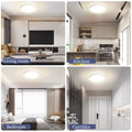 Deckenlampe LED Deckenleuchte Flach Rund, Ultra Dünn Lampe Decke Flurlampe 18W Weiß 4000K 1600LM Modern IP44 Badlampe Badezimmerlampe für Wohnzimmer Schlafzimmer Balkon Bad Flur Keller Küche Ø 223MM