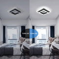 LED Deckenleuchte 30W 3250LM Deckenlampe Schwarze, Modern Design Deckenlampe Eckig Flach Schlafzimmerlampe Esstischlampe Bürolampe Flurlampe Deckenleuchte LED Kaltesweiß 6500K