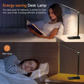 LED Tischlampe Schreibtischlampe LED, 15-Modi Tageslichtlampe Schreibtisch Lampe Desk Lamp, 1000LM Table Lamp LED Tischlampe Dimmbar, LED Schreibtischlampe LED Lampe Tisch Tischlampen LED Tischleuchte