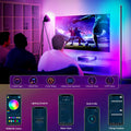 CS COSDDI LED Stehlampe Smart, LED Stehlampe Wohnzimmer, 150cm Stehlampe Dimmbar mit Fernbedienung und APP, 16 Millionen Farben, Musikmodi, DIY-Modus & Timing, Ecklampe Smart für Schlafzimmer, Gaming