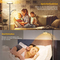 42W Stehlampe Wohnzimmer, 4200LM LED Deckenfluter mit Leselampe 2700K-6500K Stufenloses Dimmen , Fernbedienung und Touch-Steuerung, Moderne Dimmbar Standleuchte für Wohnzimmer Schlafzimmer Büro