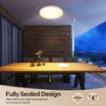 Aisutha LED Deckenleuchte, 24W 2800LM Deckenlampe Flach Dimmbar mit Fernbedienung, 3000K-6500K, IP54 Ultra Dünn Schlafzimmer Lampe für Wohnzimmer Kinderzimmer Küche Badezimmer