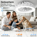 Qufby LED Deckenventilator mit Beleuchtung, 48cm Modern
