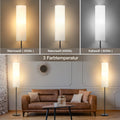 GyroVu Stehlampe Papier für das Wohnzimmer, 65” stehende Lampe, hohe Lampe für das Schlafzimmer mit Papierlampenschirm, 3 Farbtemperaturen Stehlampe für das Wohnzimmer (Glühbirne Enthalten)