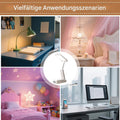 Dtaigou Tischleuchte | Klappbare Tischlampe Für Wohnzimmer Zimmer - Mit Uhrfunktion Nachtisch Zubehör Wiederaufladbare Leselampe Für Wohnung Haus Terrasse