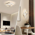 Osairous LED Deckenleuchte Moderne, Deckenlampe LED Quadratisch Weiß 2137LM, Deckenbeleuchtung Lampen aus Aluminium für Schlafzimmer Wohnzimmer Küche Korridor, Natürliches Licht 4500K, 29CM