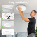Lepro LED Deckenlampe 15W, LED Deckenleuchte IP54 Wasserfest, 3000K 1500LM Badezimmer Lampe, Rund Badlampe Decke, ideal für Bad Schlafzimmer Flur Küche Wohnzimmer Balkon, Warmweiß, Ø22cm