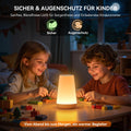 Auxmir Nachttischlampe Touch Dimmbar, Nachtlicht mit Fernbedienung, Braun
