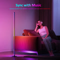 Ustellar LED Stehlampe Wohnzimmer, Smart RGB+ICW LED Standleuchte Dimmbar, Ecklampe mit Fernbedienung und APP, 16 Millionen Farben & Musikmodi, DIY-Modus, Timing-Funktion für Schlafzimmer Gaming