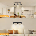Dehobo Deckenstrahler LED 3 Flammig Schwenkbar 350° – GU10 Deckenlampe Spot Schwarz Moderne für Wohnzimmer, Schlafzimmer, Küche – Ohne Leuchtmittel