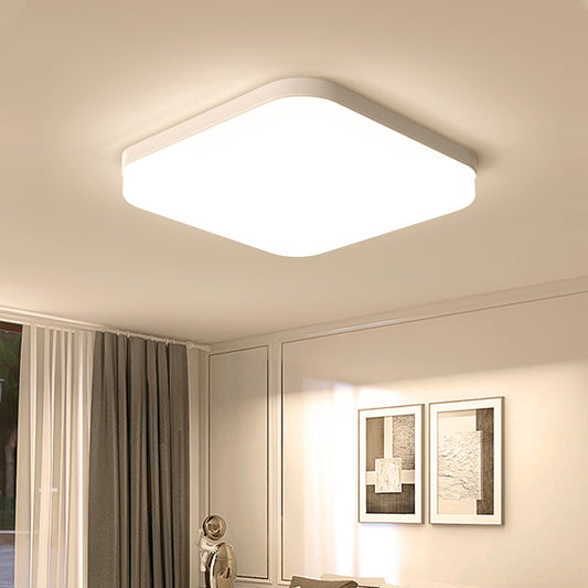 EASY EAGLE LED Deckenleuchte Quadrat: 3000K Deckenlampe LED - IP44 Decke Lampe Panel für Küche Badezimmer Wohnzimmer Keller Flur 23CM 36W