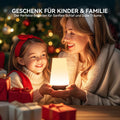 Auxmir Nachttischlampe Touch Dimmbar, Nachtlicht mit Fernbedienung, Braun
