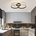 Toolight LED Deckenleuchte Schlafzimmer, 42W 4725LM Deckenlampe Wohnzimmer Schwarz, Modern 4500K Neutralweiß Licht LED Deckenlampe Rund für Flur Küche, 54CM