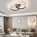 Toolight LED Deckenleuchte Schlafzimmer, 42W 4725LM Deckenlampe Wohnzimmer Schwarz, Modern 4500K Neutralweiß Licht LED Deckenlampe Rund für Flur Küche, 54CM