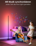 RGB LED Stehlampe Wohnzimmer Dimmbar 170cm mit Fernbedienung & APP, 16 Millionen Farben, 300 Szenenmodi, Musik-Sync, DIY-Modus & Timing, LED Standleuchte für Wohnzimmer, Schlafzimmer, Gaming-Raum