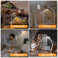 ZAPLIT 61 LED Akku Leselampe Bett –【3 Farbmodi & 10 Helligkeiten】 2000mAh Klemmlampe mit USB-C, 40cm Flexibler Schwanenhals, Buchlampe, Klemmleuchte für Schlafzimmer, Schreibtisch & Camping
