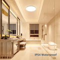Lepro 24W Deckenlampe Ø28cm, IP54 Wasserfest Badezimmer Deckenlampe, 3000K LED Deckenleuchte 2400lm für Badezimmer Schlafzimmer Kinderzimmer Wohnzimmer Balkon Flur Küche, Warmweiß LED Lampen
