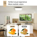 Slevoo Dimmbar LED Deckenleuchte Flach, 20W Modern Deckenlampe mit Fernbedienung, Farbtemperatur 2700K-6500K einstellbar Panel Lampe für Küche Wohnzimmer Schlafzimmer Flur, 30x30CM Weiß