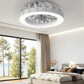 Qufby LED Deckenventilator mit Beleuchtung, 48cm Modern
