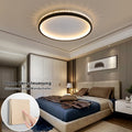SEATAIN LED Deckenleuchte 3000K warmes Licht Schlafzimmerlampe, 30W 30cm rund schwarz Aushöhlen Design „Vogelnest“ Deckenlampe Schlafzimmer, 3000lm Nicht dimmbar
