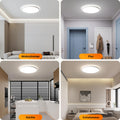 Matane 2Stück Deckenlampe LED Deckenleuchte Flach, 18W 1800LM 3000K/4000K/5000K, Rund LED Lampen Deckenlampen, Decke Lampe für Flur Keller Bad Küche Schlafzimmer, Ultra Dünn Ø22 CM