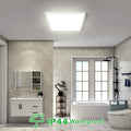 OTREN LED Deckenleuchte Flach, 23CM Deckenlampe Quadrat 4000K 1800LM, Modern LED Panel Lampe für Badezimmer Küche Wohnzimmer Schlafzimmer Flur Keller, IP44
