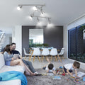 wowatt LED Deckenstrahler 6 Flammig, Schwenkbar Deckenleuchte Strahler Innen, Drehbar Deckenlampe Spot, Inkl. 6x 5W GU10 LED 6000K Kaltweiß, Spotleuchte für Küche, Wohnzimmer, Flur, Schlafzimmer